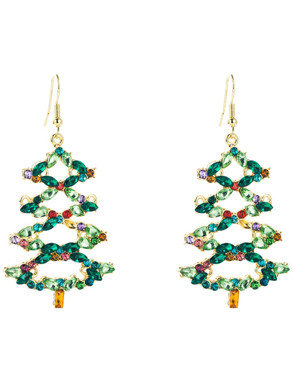  Christmas 1 Pair Tree Alloy Earrings, 1 of 4