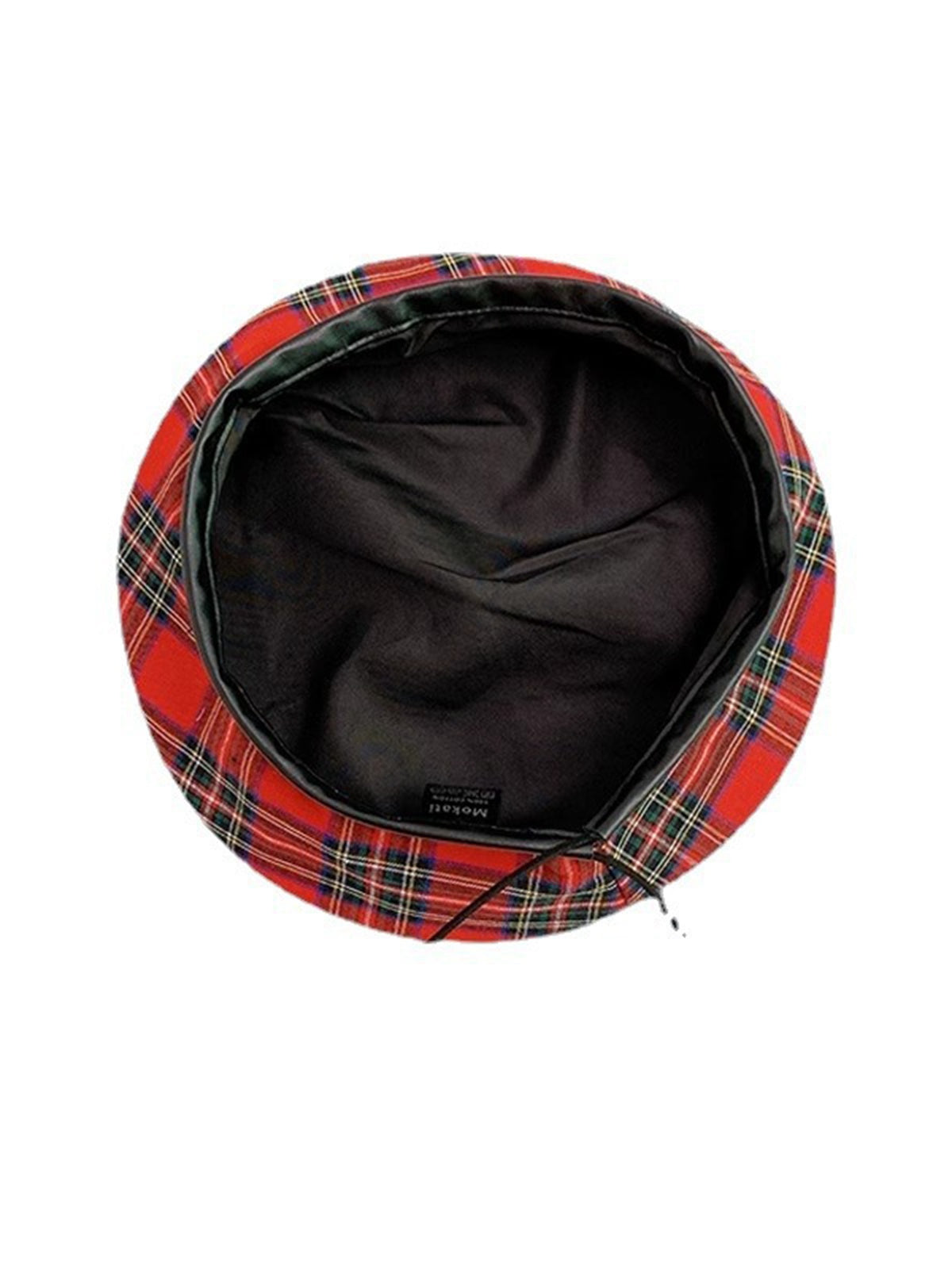Retro Christmas Scottish Plaid Cotton Berets , 4 of 5